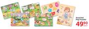 Assorted Peg Puzzles-Each