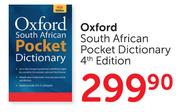 Oxford South African Pocket Dictionary 4th Edition
