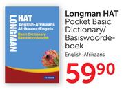Longwan Hat Pocket Basic Dictionary/Basiswoordeboek