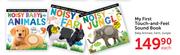 My First Touch & Feel Sound Book Baby Animals, farm, Jungle-Each