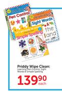 Priddy Wipe Clean: Learning Pen Control, Sight Words & Simple Spelling-Each
