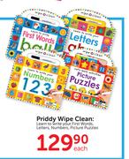 Priddy Wipe Clean: Learn To Write Your First Words, Letters, Numbers, Picture Puzzles-Each