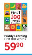 Priddy Learning First 100 Words