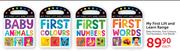 My First Lift And Learn Range Baby Animals, Fisrt Colours, First Numbers, First Words-Each