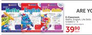 E-Classroom Maths, English, Life Skills Grades 1-3-Each