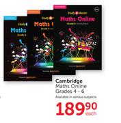 Cambridge Maths Online Grades 4-6-Each