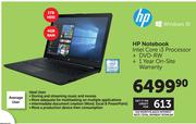 HP Notebook Intel Core i3 Processor
