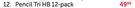 Y-Plus Pencil Tri HB 12 Pack