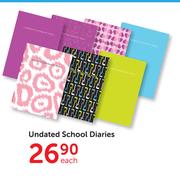 Undated School Diaries-Each
