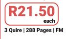 Croxley A4 Counter Books 3 Quire/288 Pages/FM-Each