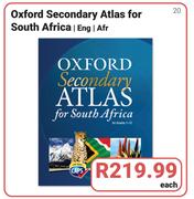 Oxford Secondary Atlas For South Africa Eng/Afr-Each