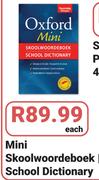 Oxford Mini Skoolwoordeboek School Dictionary-Each