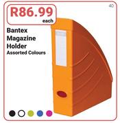 Bantex Magazine Holder Assorted Colours-Each
