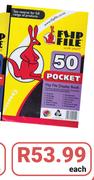 Flip File A4 50 Pocket-Each