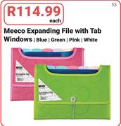 Meeco Expanding File With Tab Windows-Each