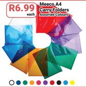 Meeco A4 Carry Folders-Each