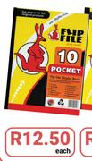 Flip File A4 10 Pocket-Each