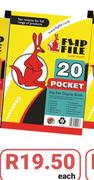 Flip File A4 20 Pocket-Each