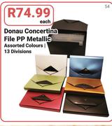 Donau Concertina File PP Metallic-Each