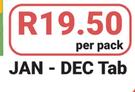 Meeco File Dividers Jan - Dec Tab-Per Pack