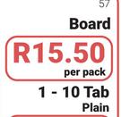 Meeco File Dividers Board 1 -10 Tab Plain-Per Pack