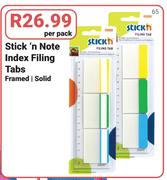 Stick 'N Note Index Filling Tabs-Per Pack