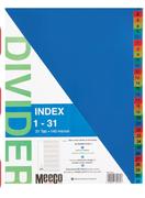 Meeco File Dividers Polyprop 10 Tab-Per Pack