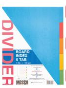 Meeco File Dividers Board 1 -10 Tab Plain-Per Pack