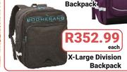 Boomerang X-Large Division Backpack-Each