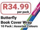 Butterfly Book Cover Wrap-10's Per Pack