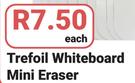 Trefoil Whiteboard Mini Eraser-Each