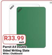 Parrot A4 Double Sided Writing Slate-Each