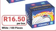 Penguin Chalk 100 Pieces (White)-Per Box