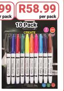 Croxley White Board Fine Markers-10's Per Pack