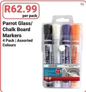 Parrot Glass/Chalk Board Markers-4's Per Pack