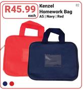 Kenzel Homework Bag A5-Each