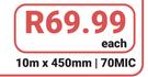Butterfly Clear Adhesive Roll 70 Mic-10m x 450mm Each