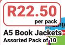 Butterfly A5 Book Jackets Assorted Pack Of 10-Per Pack