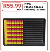Nexx Plastic Abacus Flat Board/120 Beads-Each