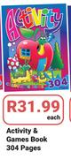 Activity & Games Book 304 Pages-Each