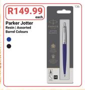 Parker Jotter Resin Assorted Barrel Colours-Each