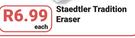 Staedtler Tradition Eraser-Each