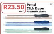 Pental Click Eraser In Assorted Colours-Each