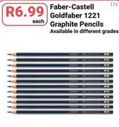 Faber Castell Goldfaber 1221 Graphite Pencils-Each