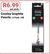 Croxley Graphite Pencils 6 Pack/HB-Per Pack