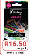 Croxley Create Oil Pastels 8mm-12's Per Pack