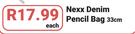 Nexx Denim Pencil Bag 33cm-Each