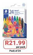 Staedtler Noris Wax Crayons Super Jumbo/Pack Of 24-Per Pack