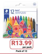 Staedtler Noris Wax Crayons Super Jumbo/Pack Of 12-Per Pack