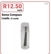 Sema Compass Leads-6 Leads Each